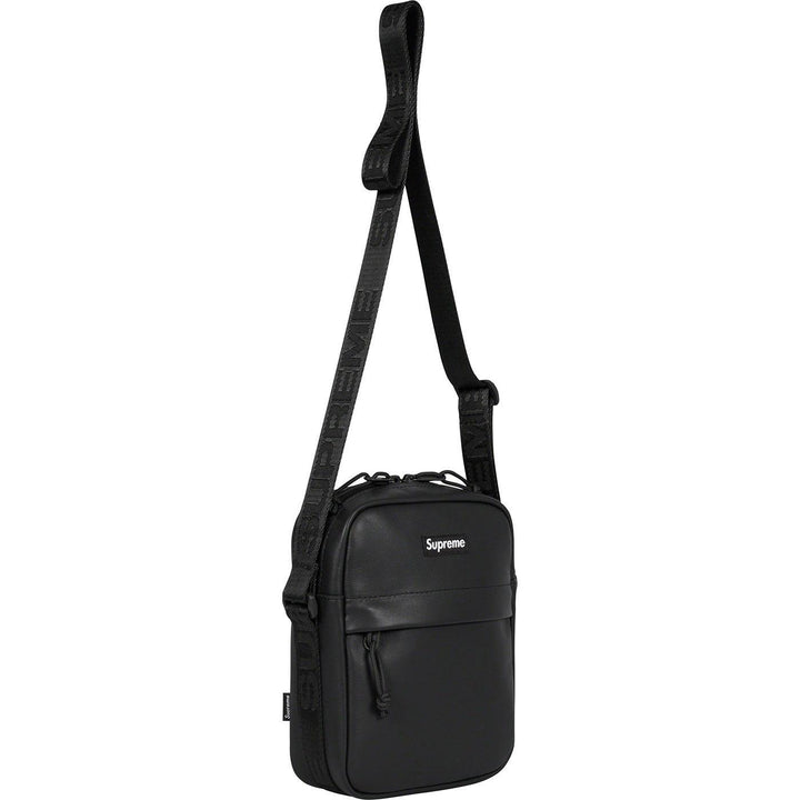 Leather Shoulder Bag (Black)