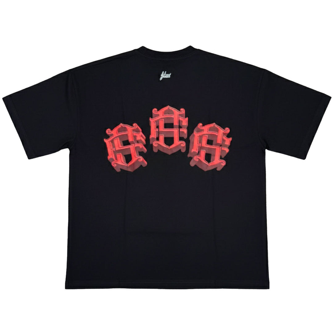 Zorath 3D Oversize Tee (Black / Red)