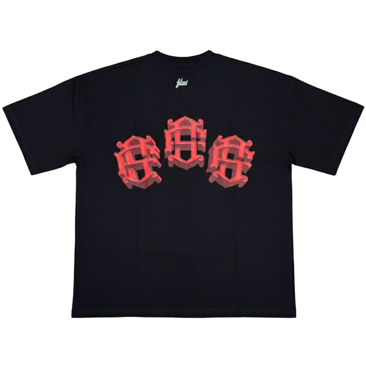 Zorath 3D Oversize Tee (Black / Red)