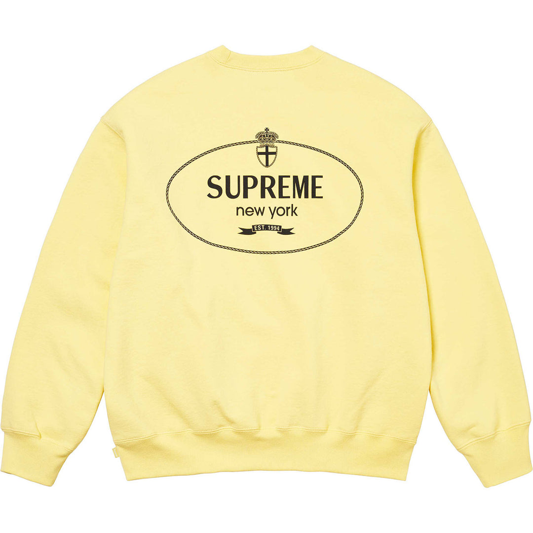 Crest Crewneck (Light Yellow)