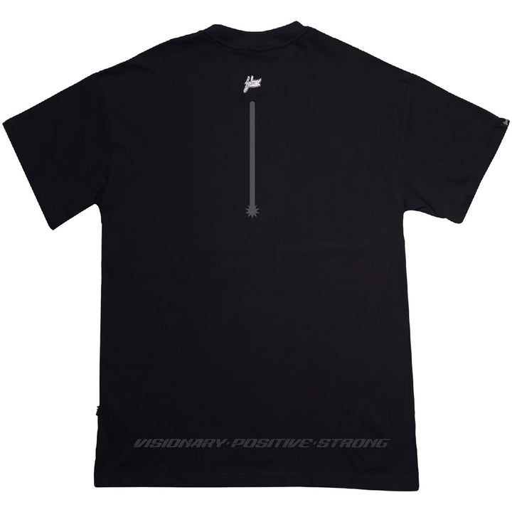 Oversize Big Logo Laser Gun Tee (Black/Black)