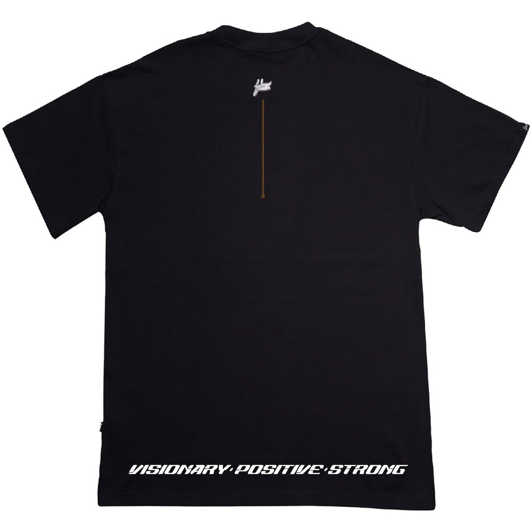 Oversize Puff FS Laser Gun Tee (Black/Beige/Glitter)