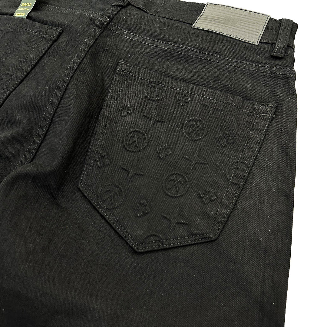 Sean Monogram Denim (Jet Black)