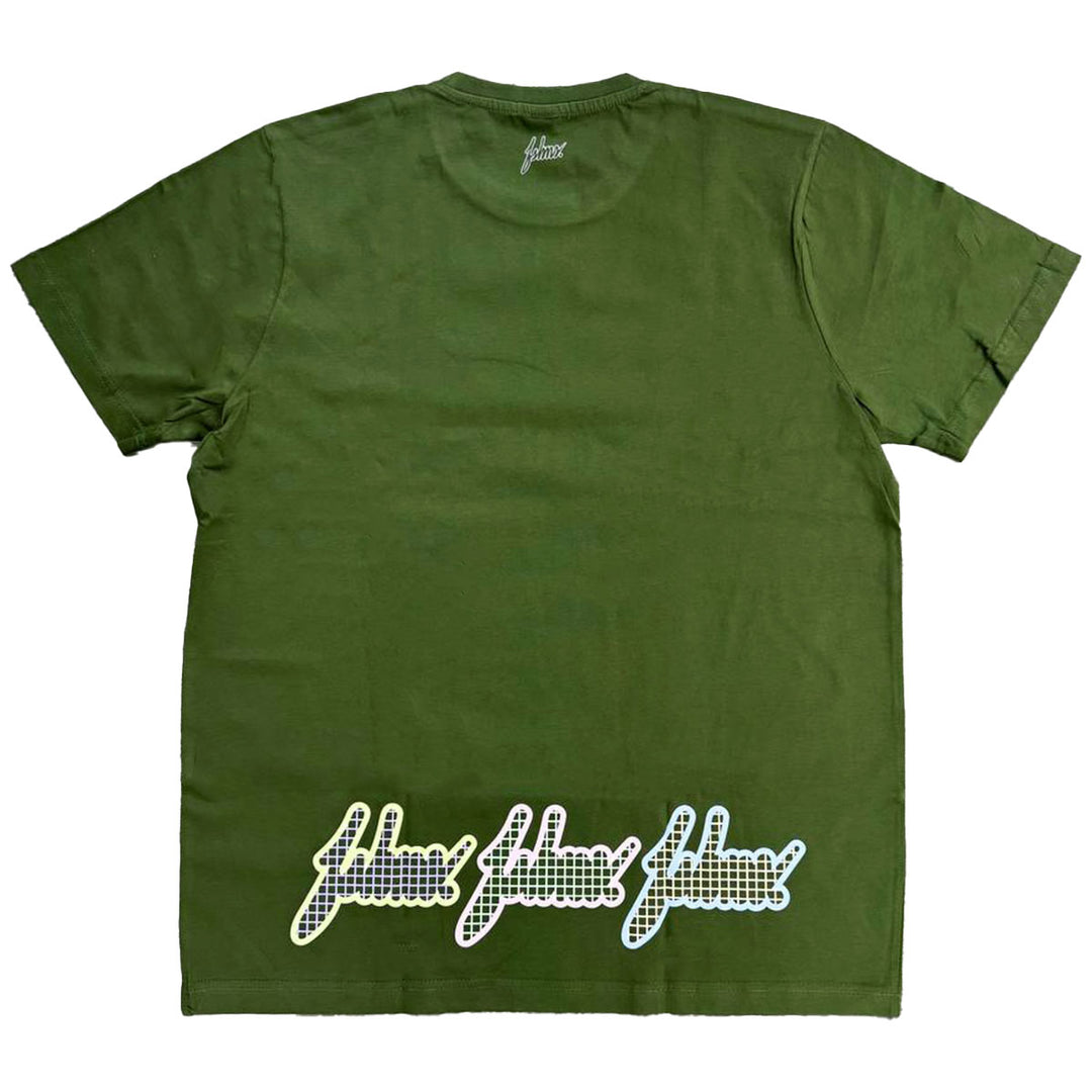 3 Layer Grill Tee (Olive/Pastel Colors)