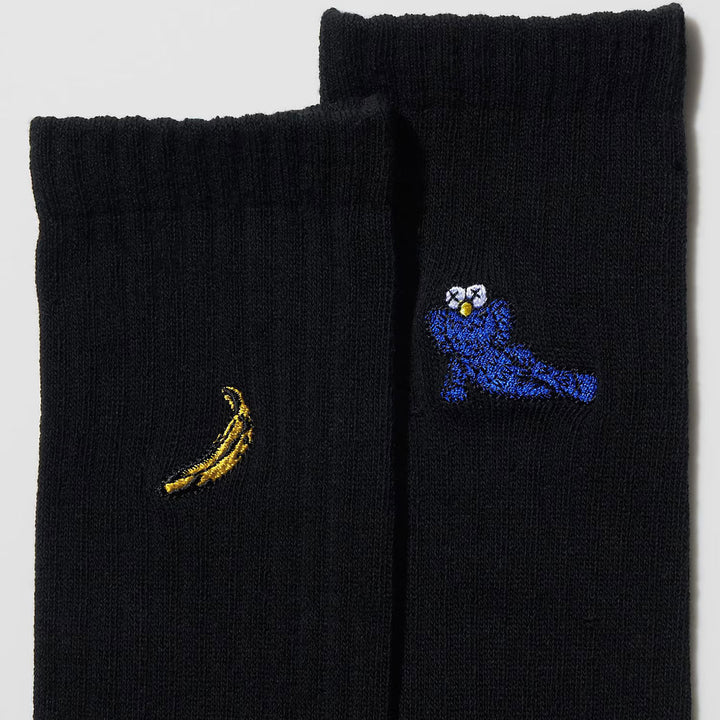 KAWS + Warhol Banana Socks (Black)