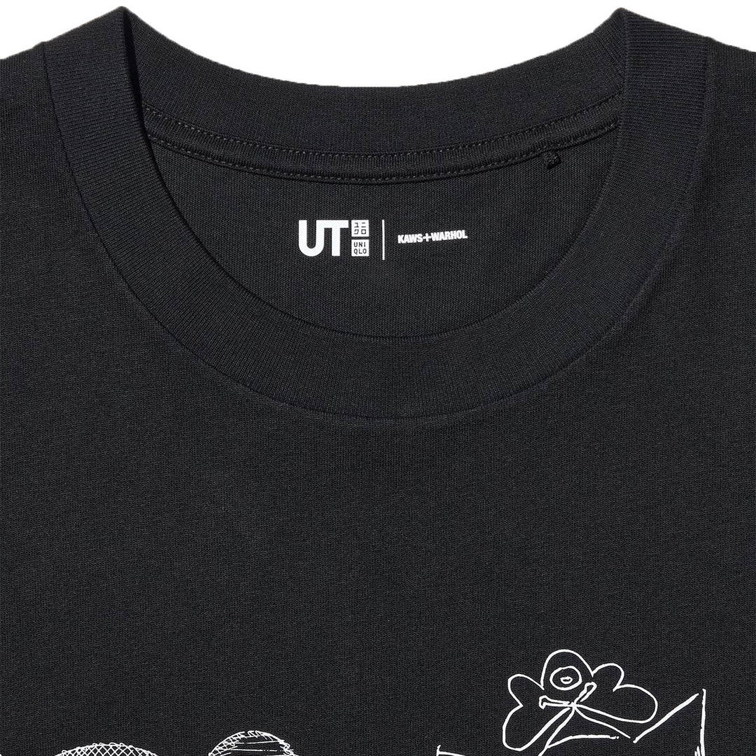 KAWS + Warhol UT Graphic T-Shirt (Black)