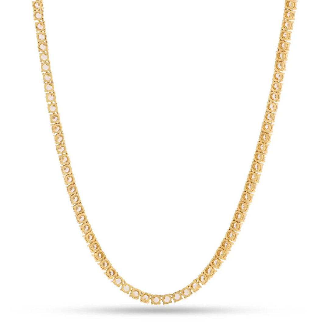 4mm Tennis Chain Neckace (Gold)