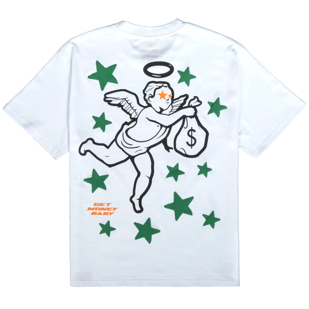 Get Money Stars Angel Red Label Tee (White)