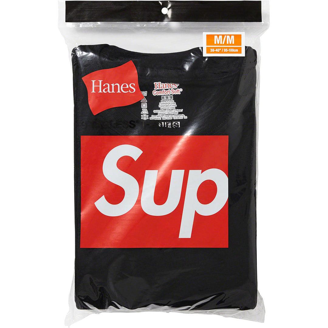 Supreme®/Hanes® Tagless Tees (3 Pack) Black
