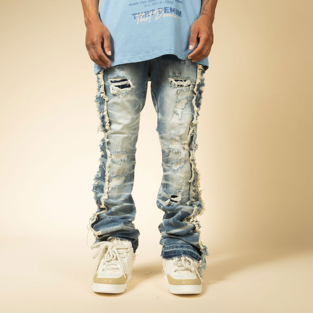 Lucas Straight Stacked Jeans (Wash)