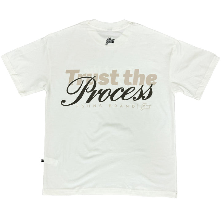 Trust The Process Oversize Tee (Vanilla/Grey)