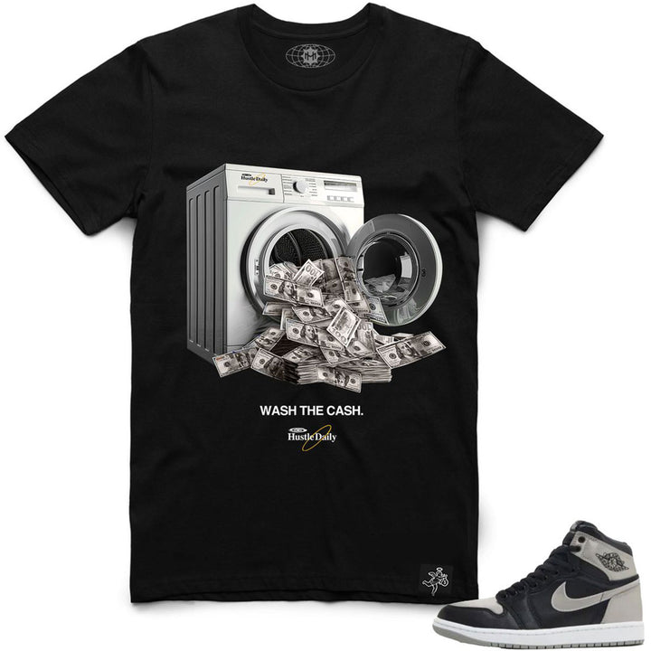 AJ1 ST Wash The Cash Tee (Black)