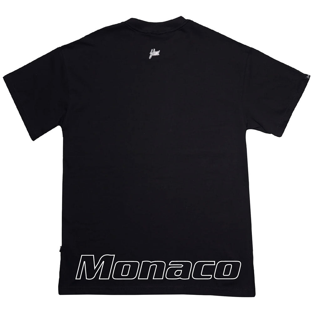 Monaco Pit Oversize Tee (Black/Red)