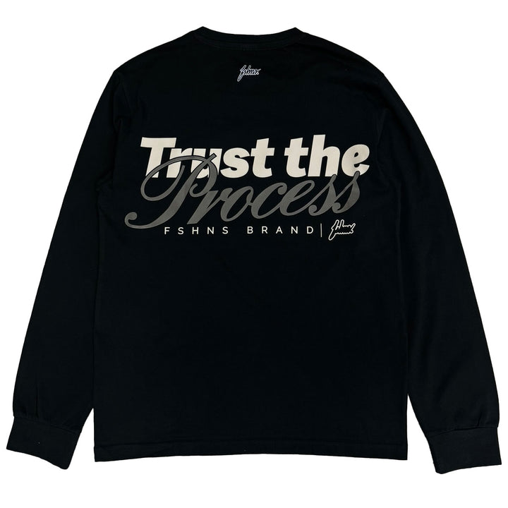 Trust The Process Long Sleeve Tee (Black)