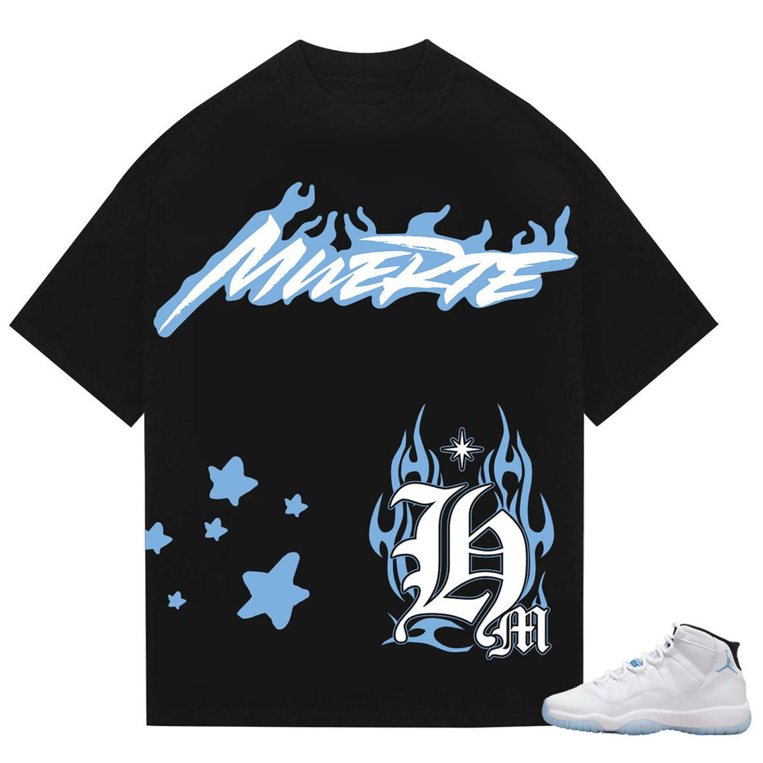 Blue Flame Tee (Black)