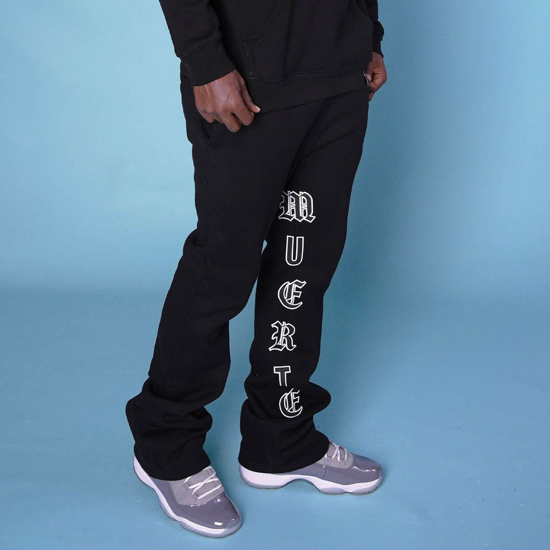 GREY LTTRS Flare Sweatpant (Black)