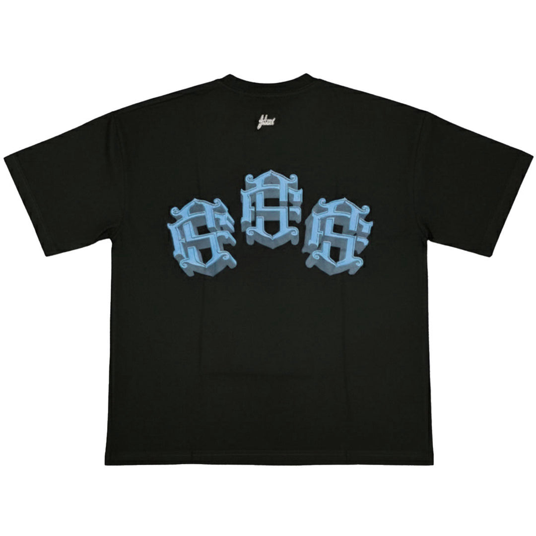 Zorath 3D Oversize Tee (Black / Blue)