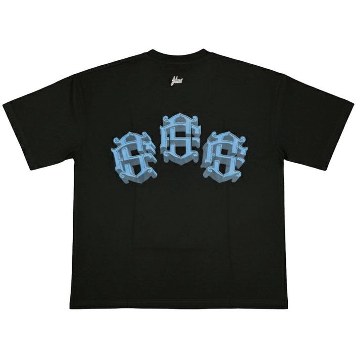 Zorath 3D Oversize Tee (Black / Blue)