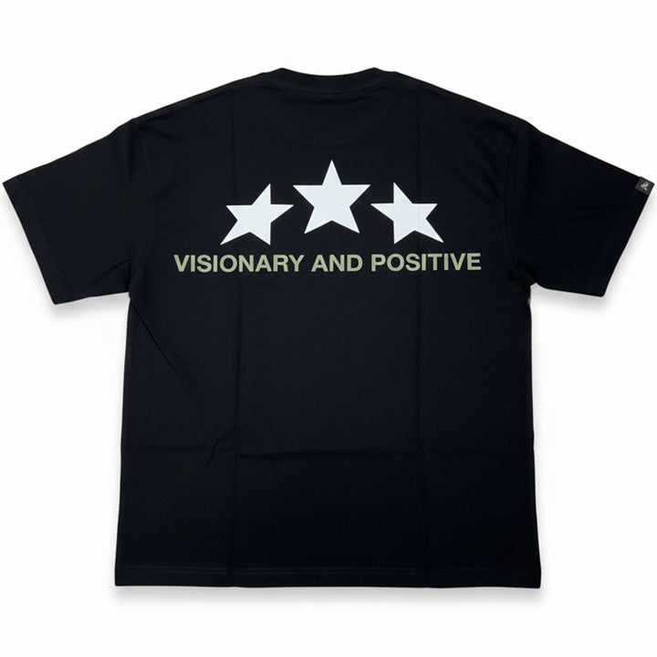 3 Star Oversize Tee (Black / Army)