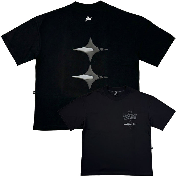 3 Star Tee (Black / Grey)