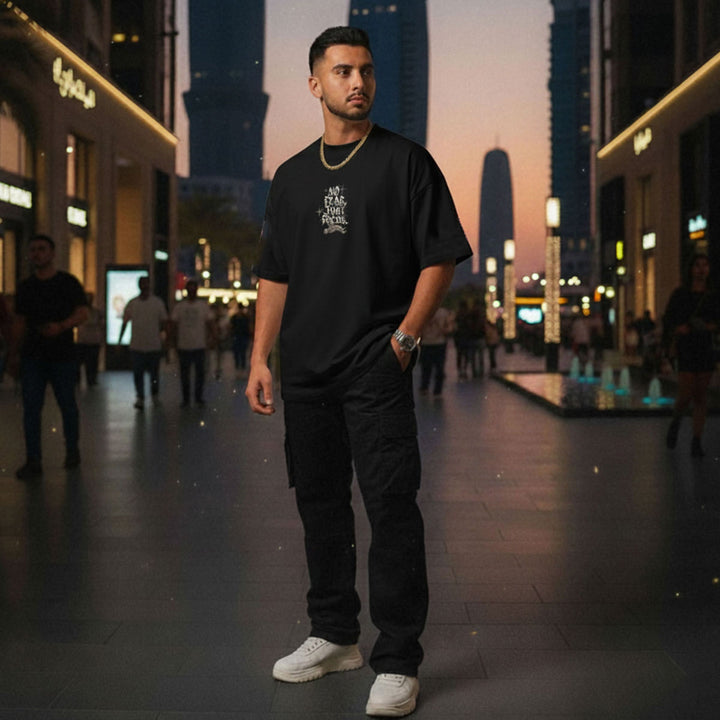 Just Focus Oversize Tee (Black)