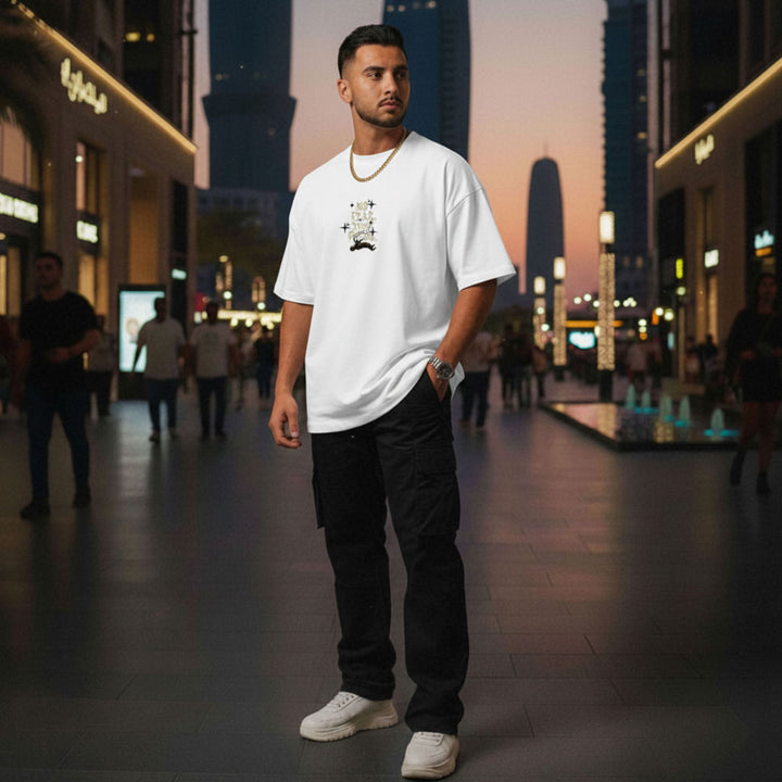 Just Focus Oversize Tee (White)