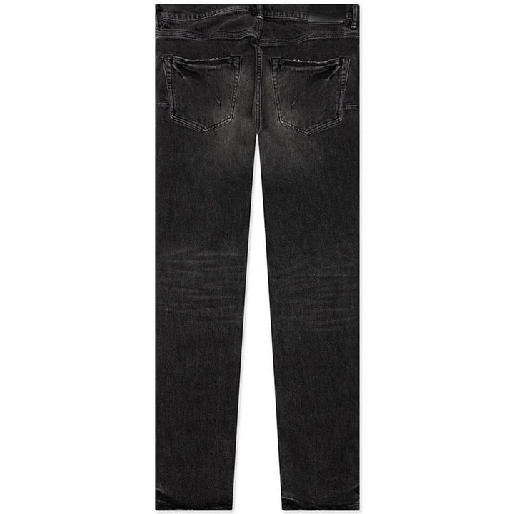 P001 Low Rise Skinny Jean (Worn Patchwork Black)