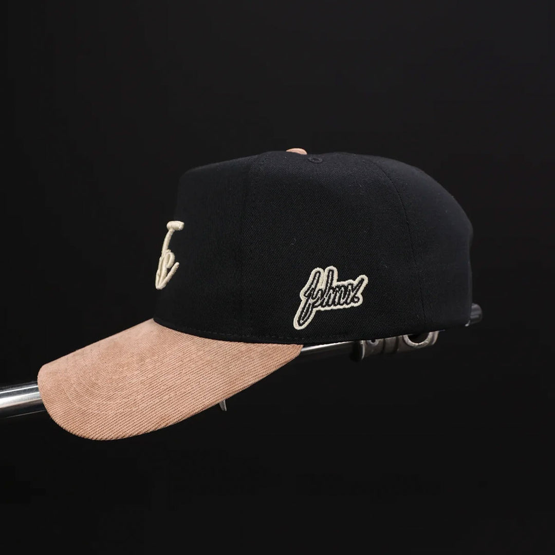 Stella Logo Snapback Hat (Black/Cream/Beige)