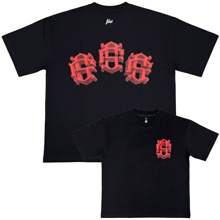 Zorath 3D Oversize Tee (Black / Red)
