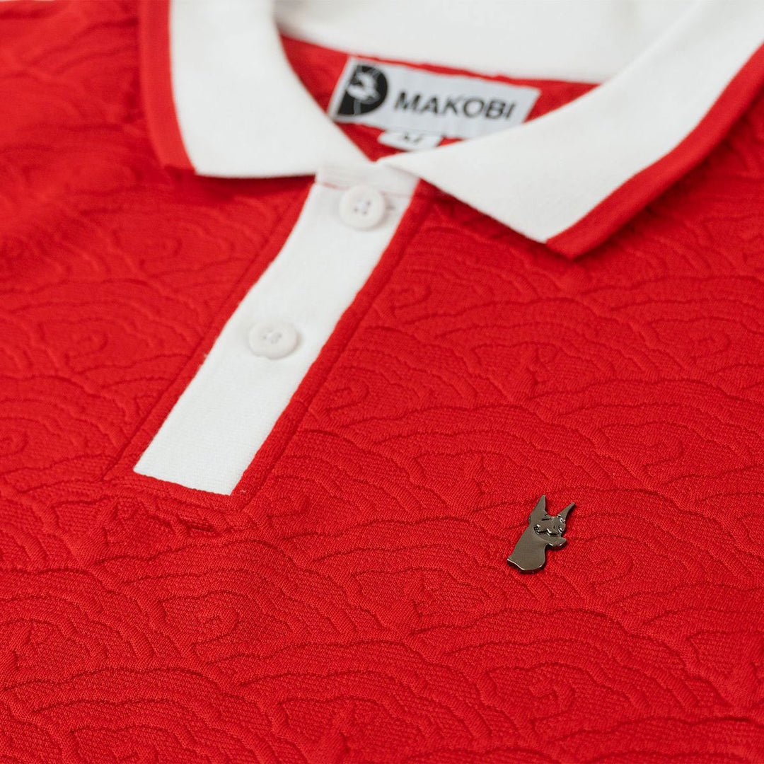 M384 Bellagio Knit Polo (Red)