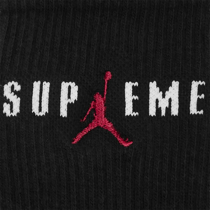 Supreme® / Jordan® Crew Socks (2 Pack) Black