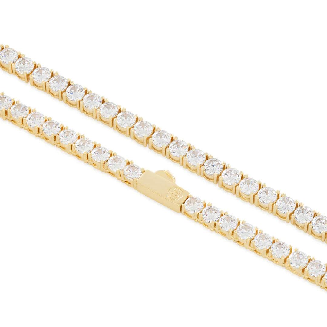 5mm Tennis Chain Neckace (Gold)