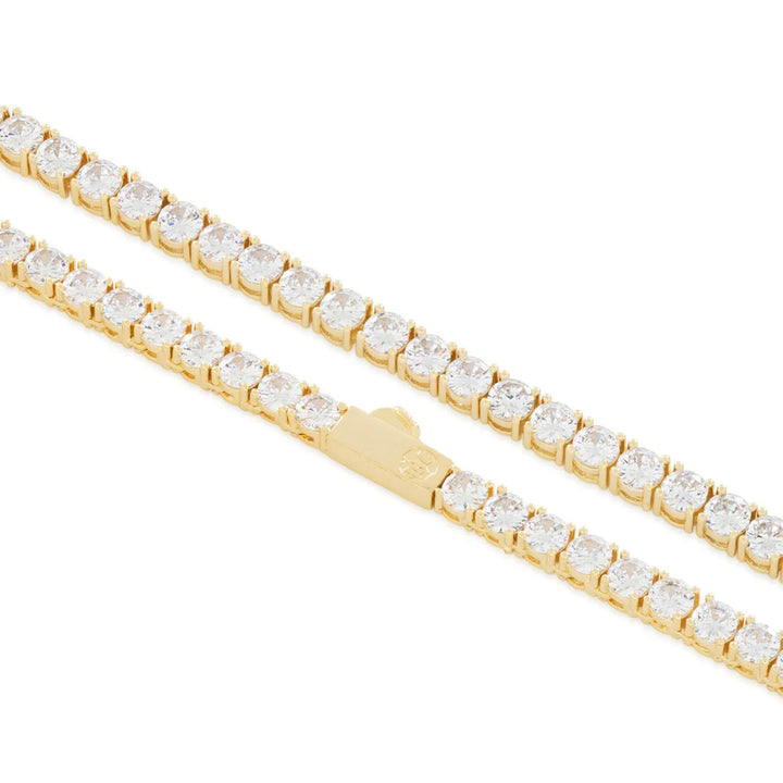 5mm Tennis Chain Neckace (Gold)