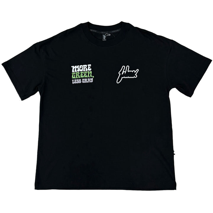 More Green Oversize Tee (Black)