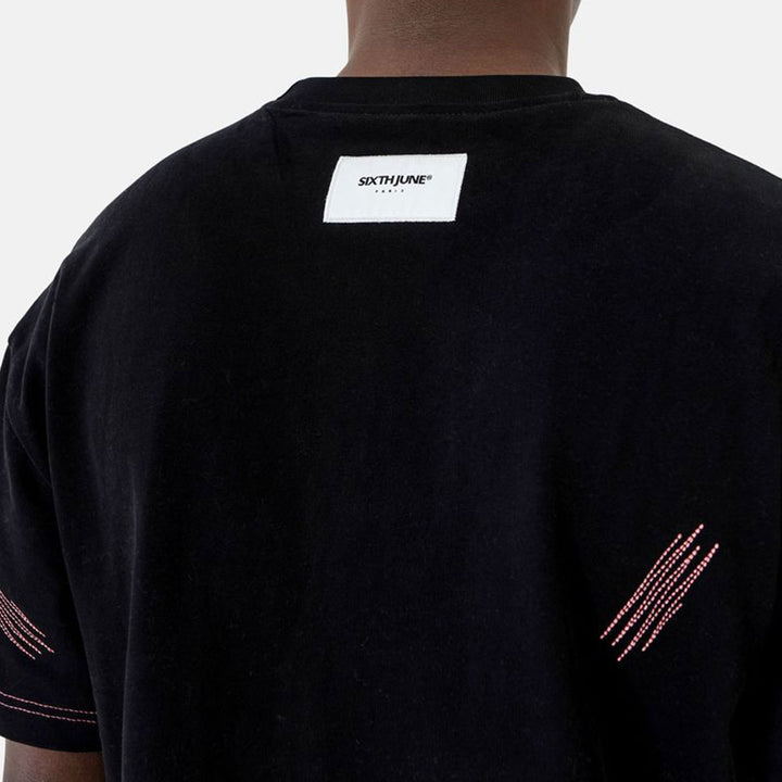 Royal Beetle Embroidery Tee (Black)