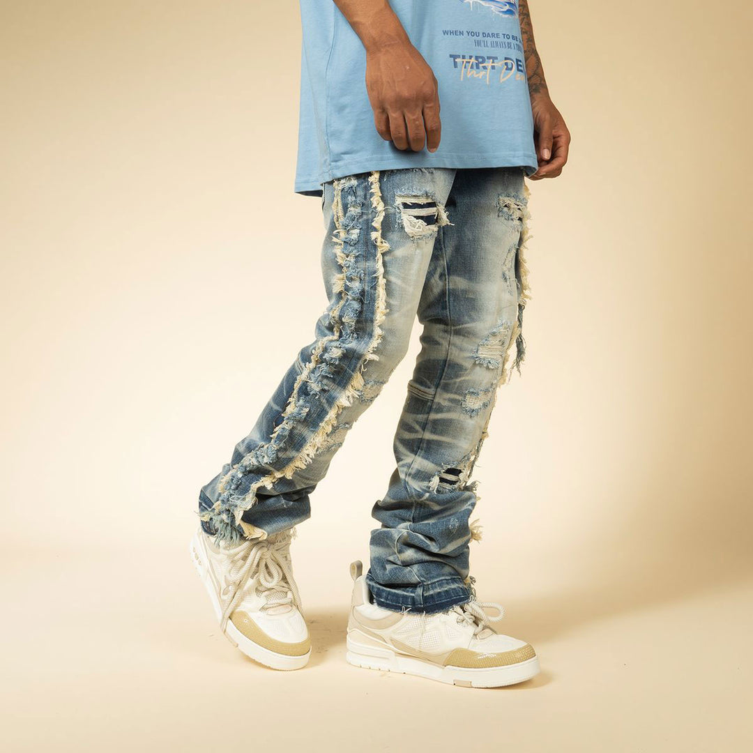 Lucas Straight Stacked Jeans (Wash)