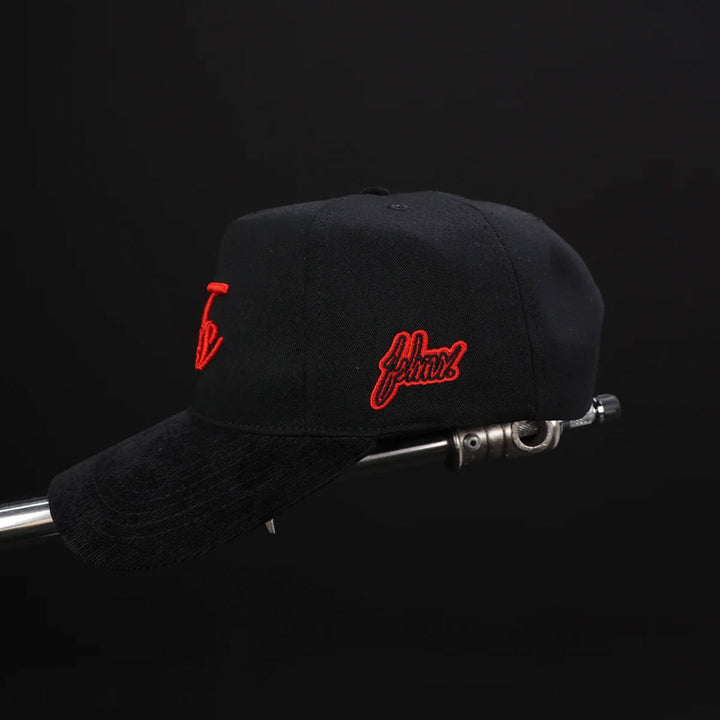 Stella Logo Snapback Hat (Black/Red)