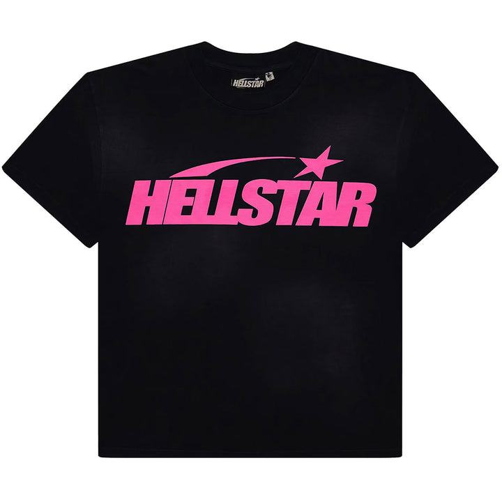 Hellstar Classic T-Shirt Gel Print (Black/Pink)