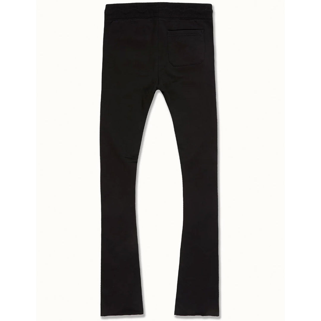 SYIP Tonal Stacked Sweatpants (Black)
