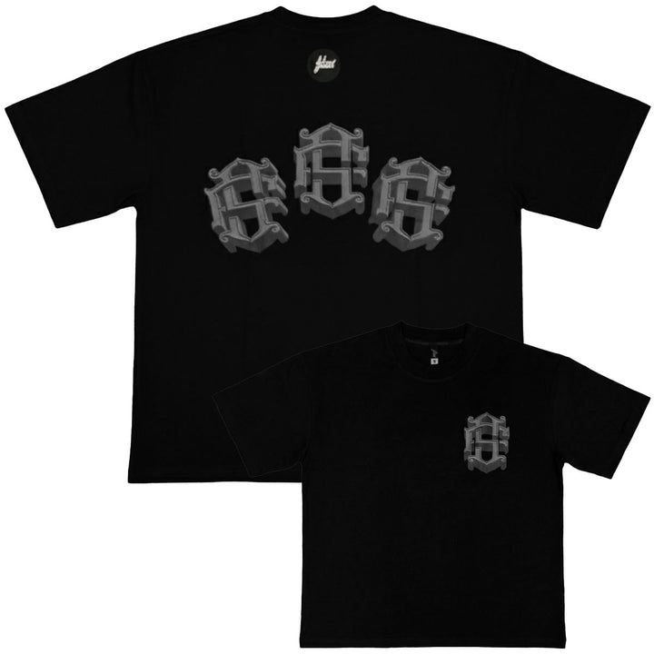 Zorath 3D Oversize Tee (Black / Grey)