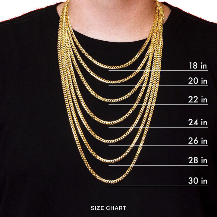 3mm Fancy Link Chain Neckace (Gold)