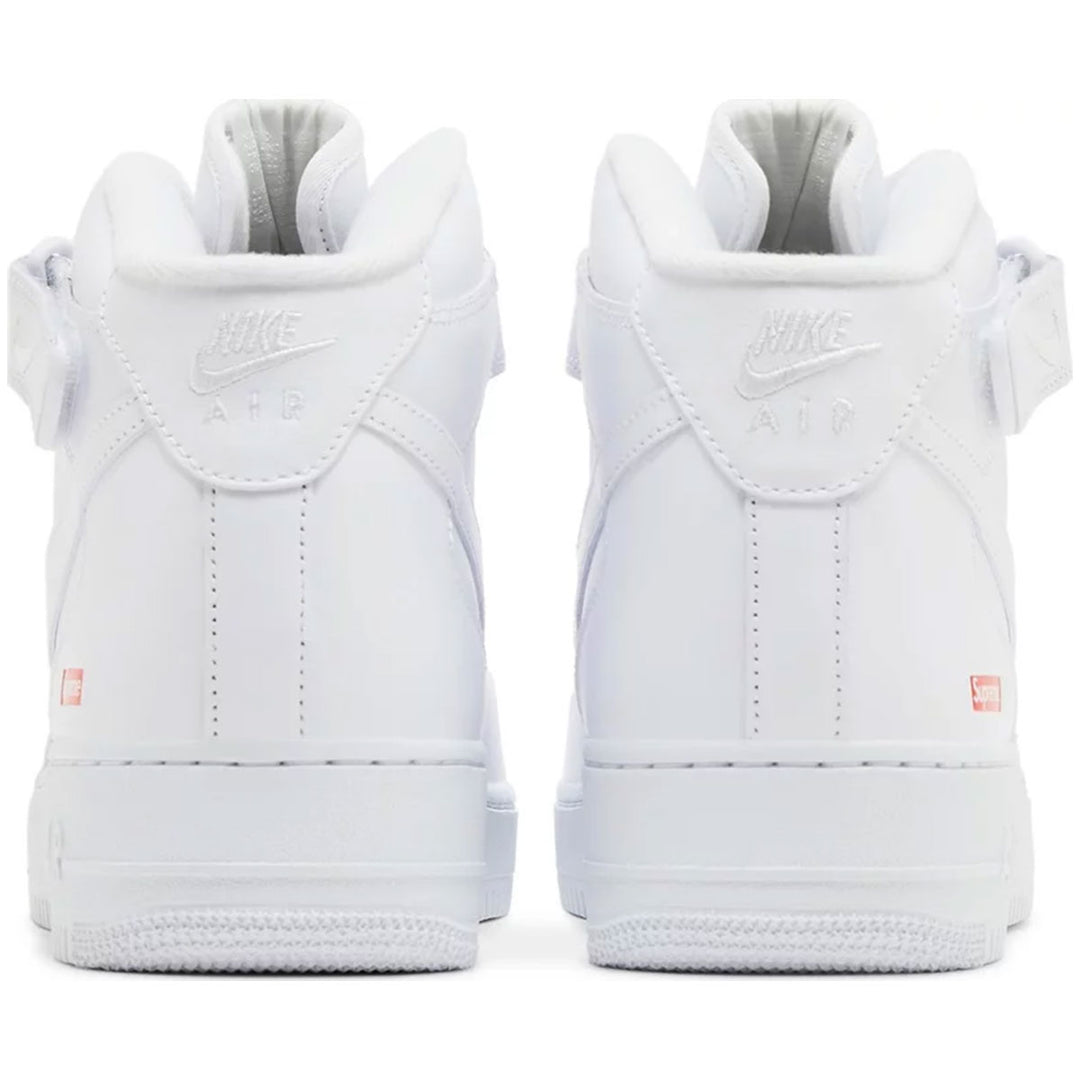 Supreme x Air Force 1 Mid 'Box Logo - Triple White'