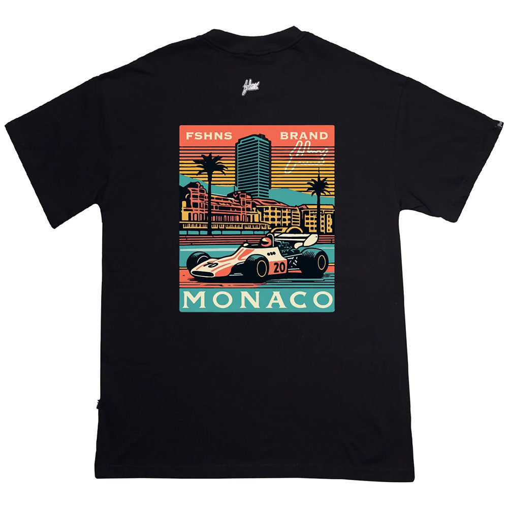 Monaco Retro Oversize Tee (Black)