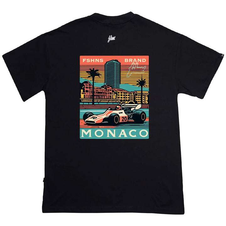 Monaco Retro Oversize Tee (Black)