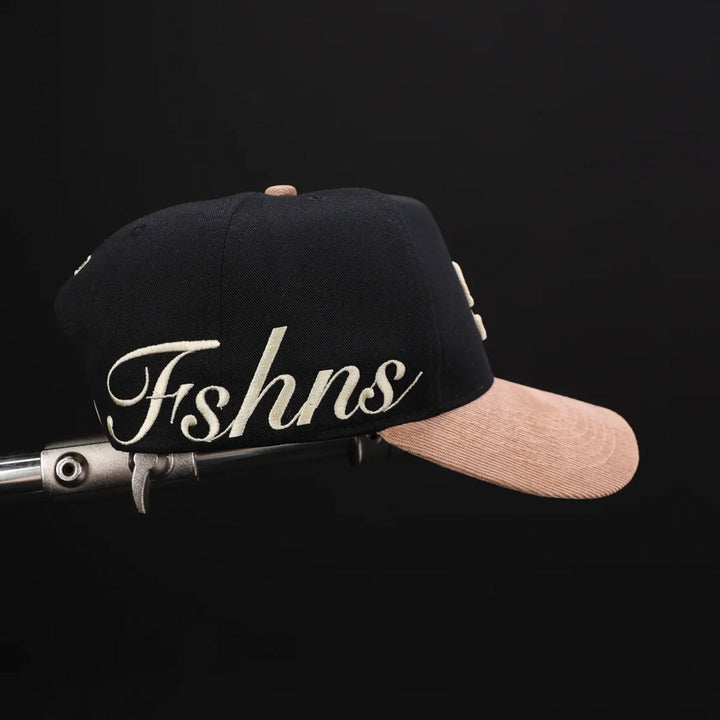 Stella Logo Snapback Hat (Black/Cream/Beige)