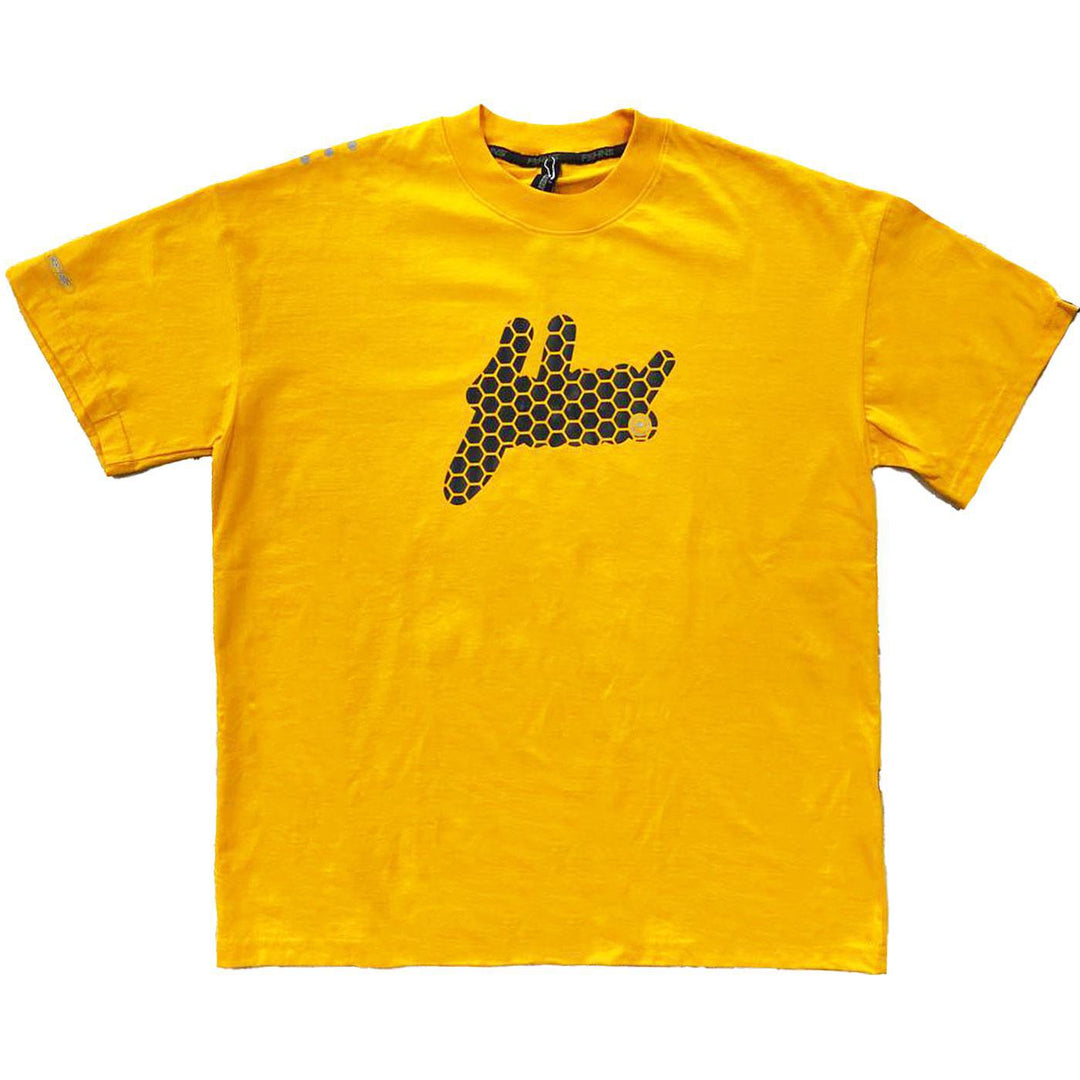 Oversize Hex Big Logo Tee (Gold Yellow/Black)