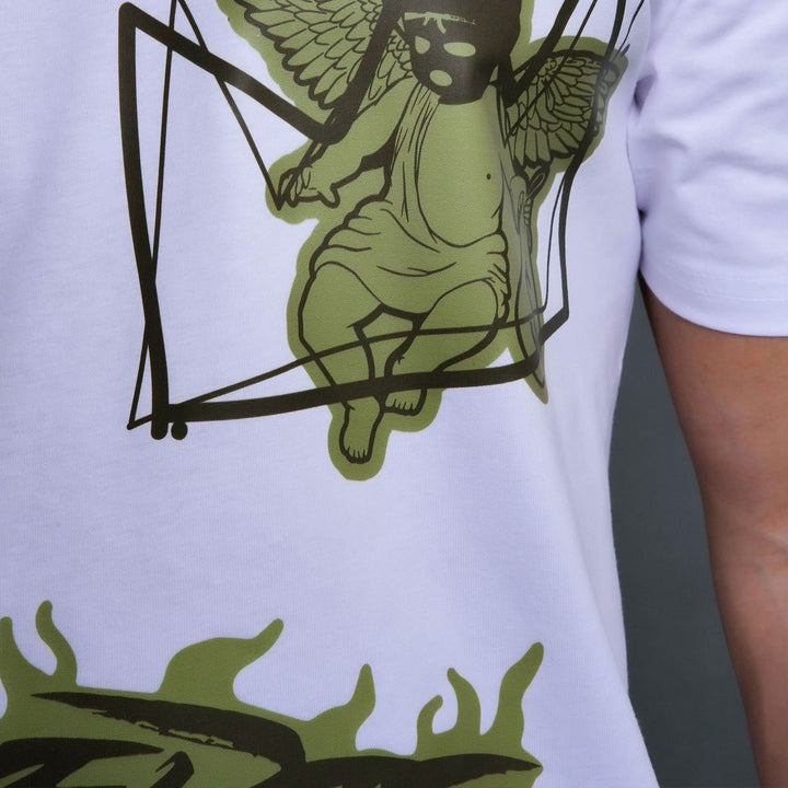 Heavy Camo Mask Tee (White)