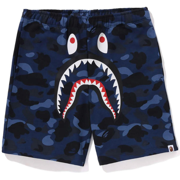 Color Camo Shark Sweat Shorts (Navy)