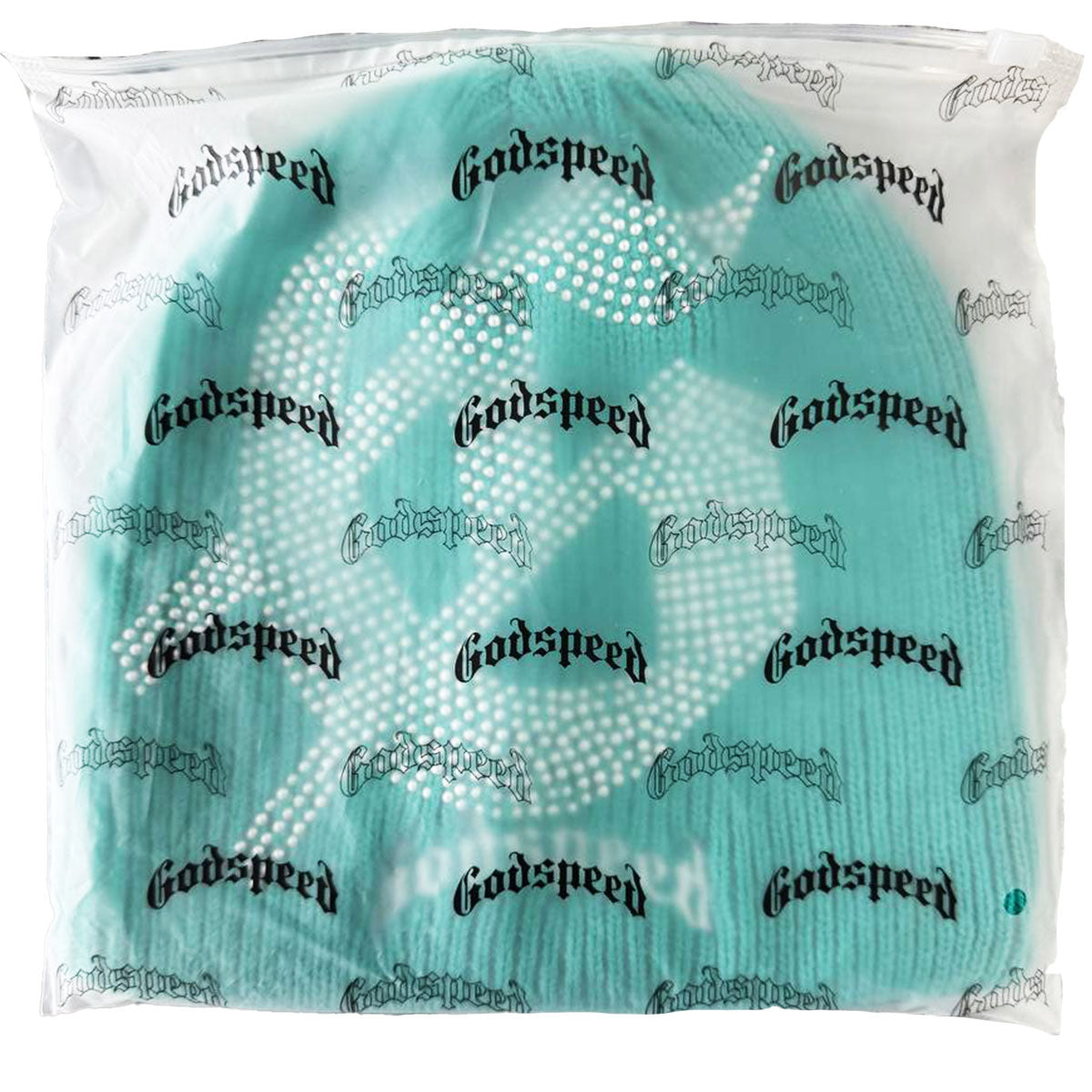 G Logo Studded Beanie (Teal) | Godspeed New York – Urban Street Wear