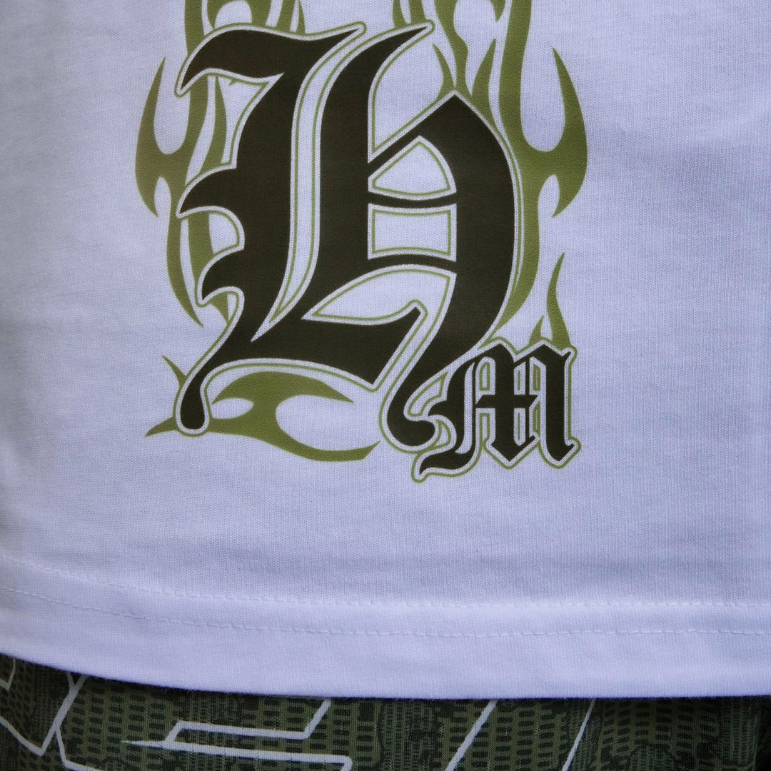 Heavy Camo Mask Tee (White)